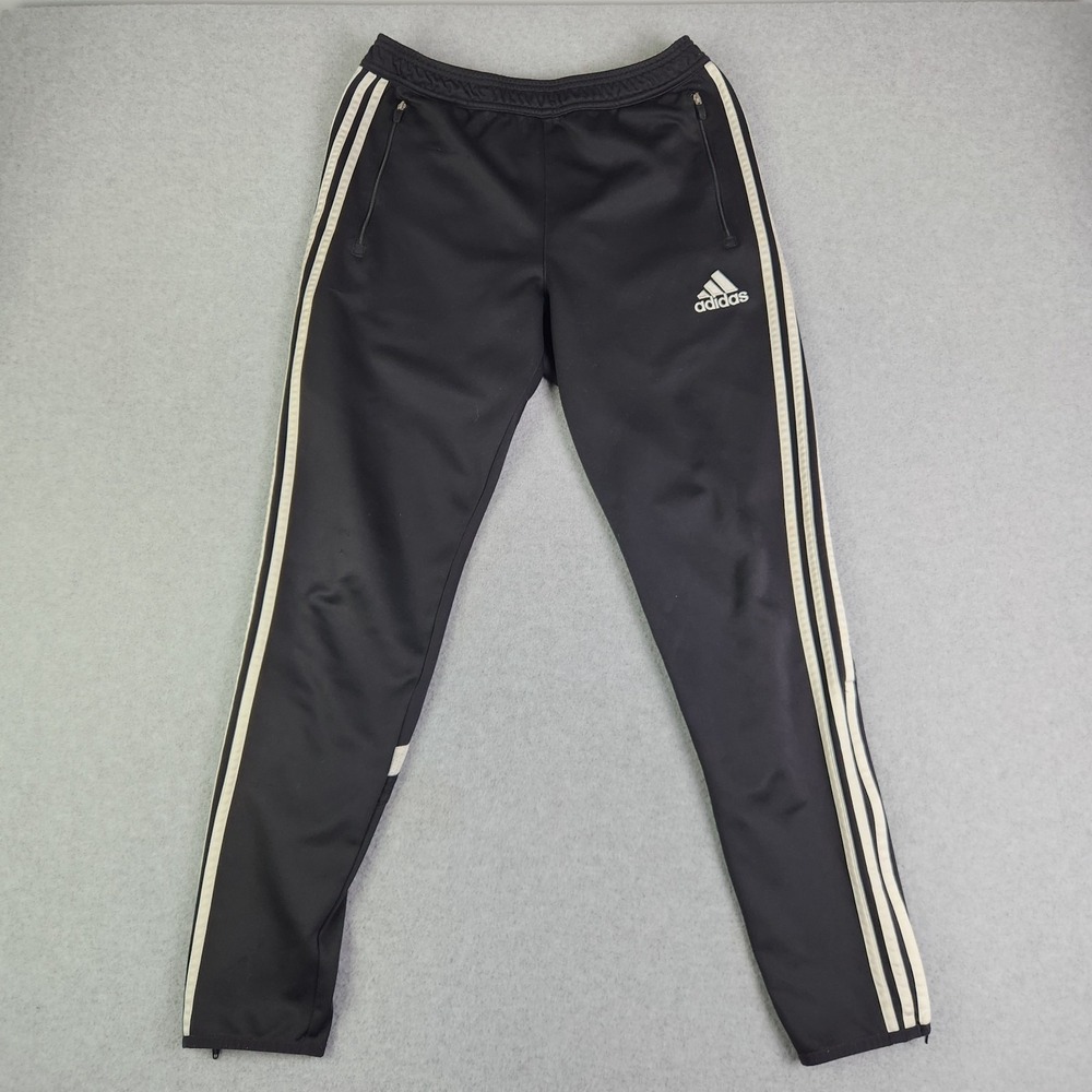 Adidas Climacool Track Pants Womens Medium Black 3‎ Stripes Athletic Workout